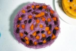 紫薯养生发糕的做法 步骤8