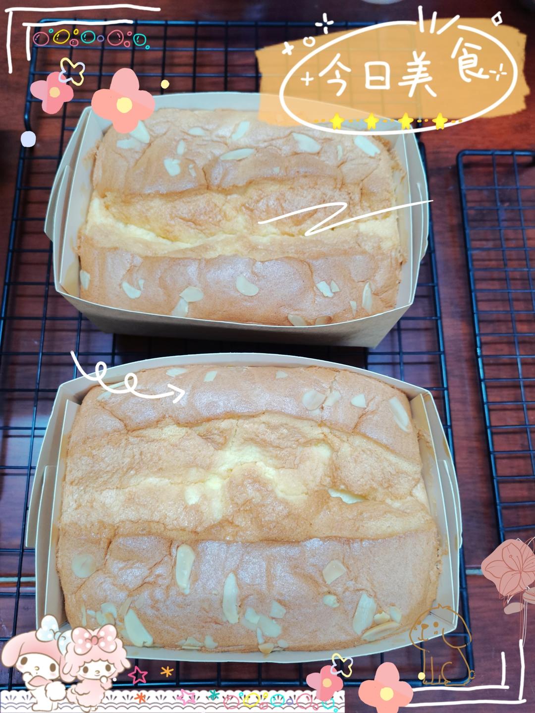 无泡打粉的金枕蛋糕—一次成功零失败