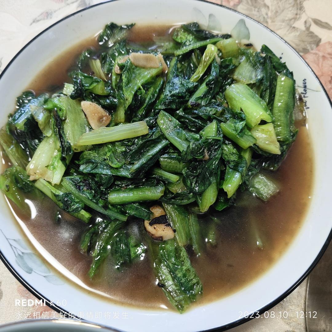 蒜蓉油麦菜（蚝油）