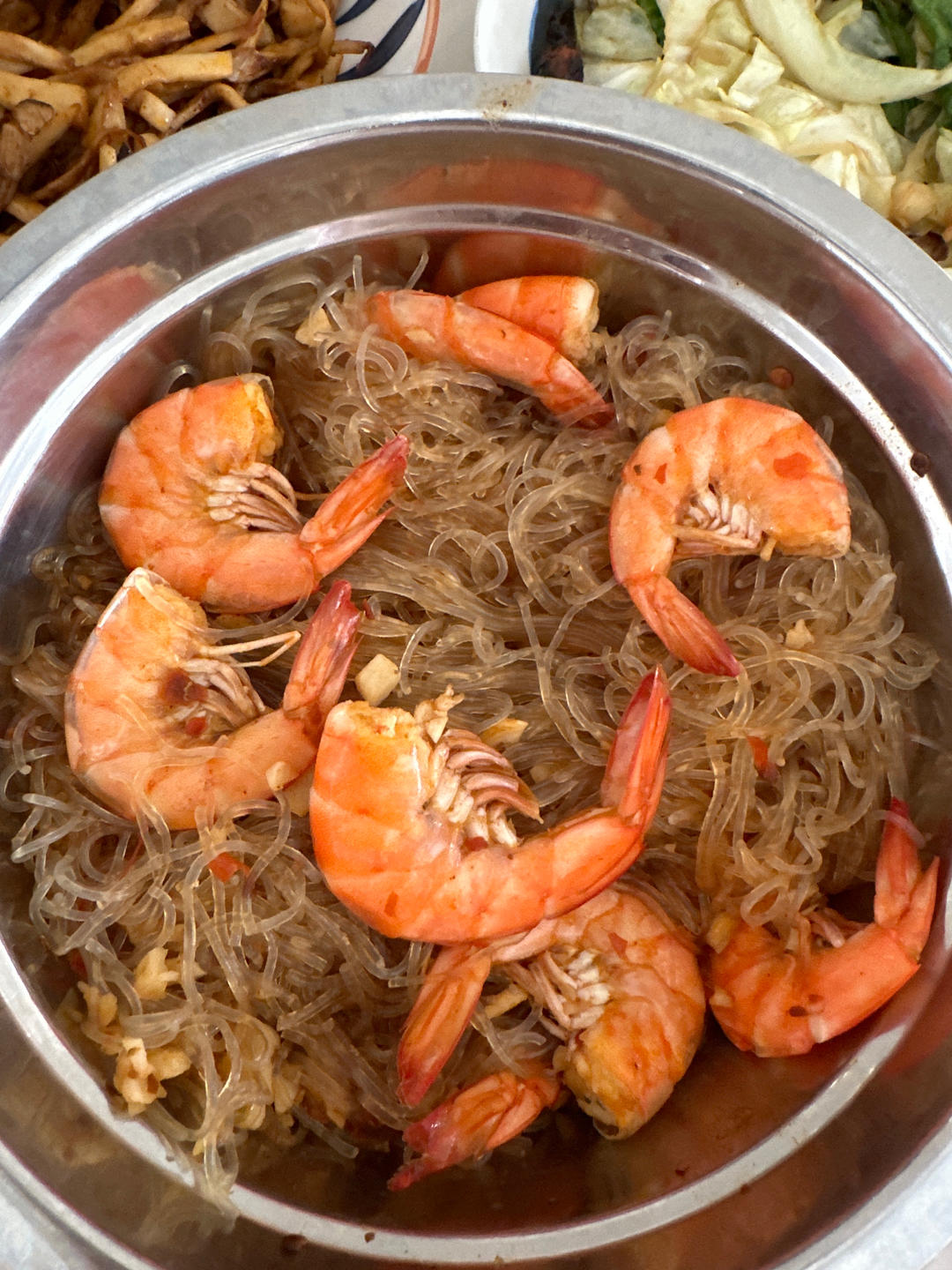 鲜虾粉丝煲