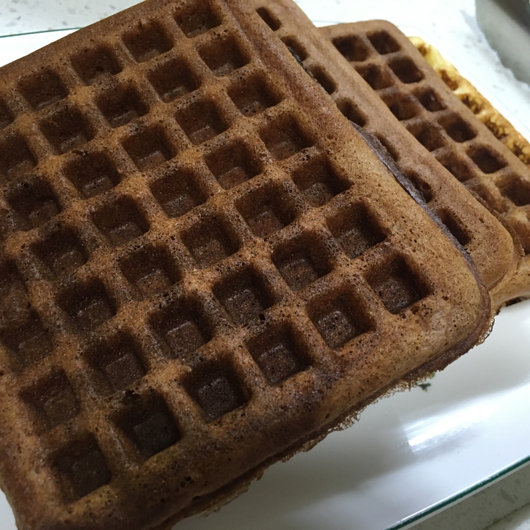【视频食谱】酵母版脆脆华夫饼