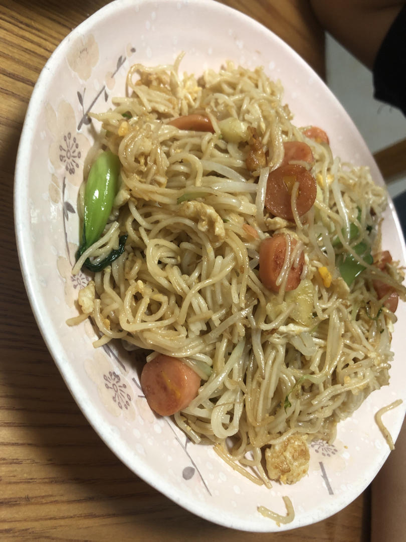 家常挂面变炒面，家常味很好吃