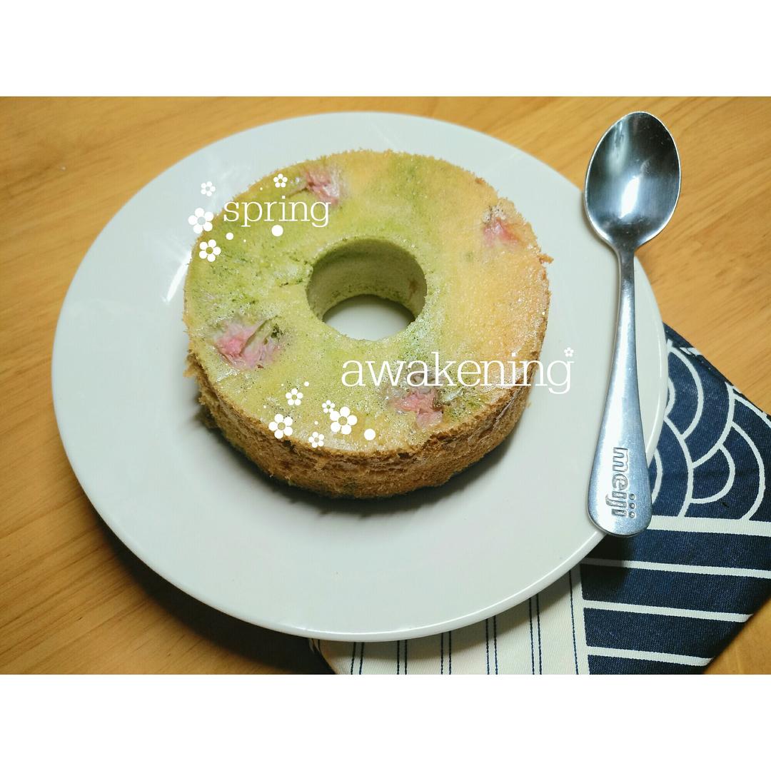 云石糯米戚风（抹茶戚风）