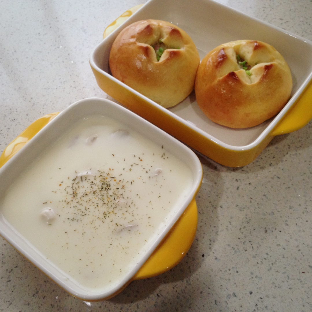 效仿必胜客之---奶油蘑菇汤