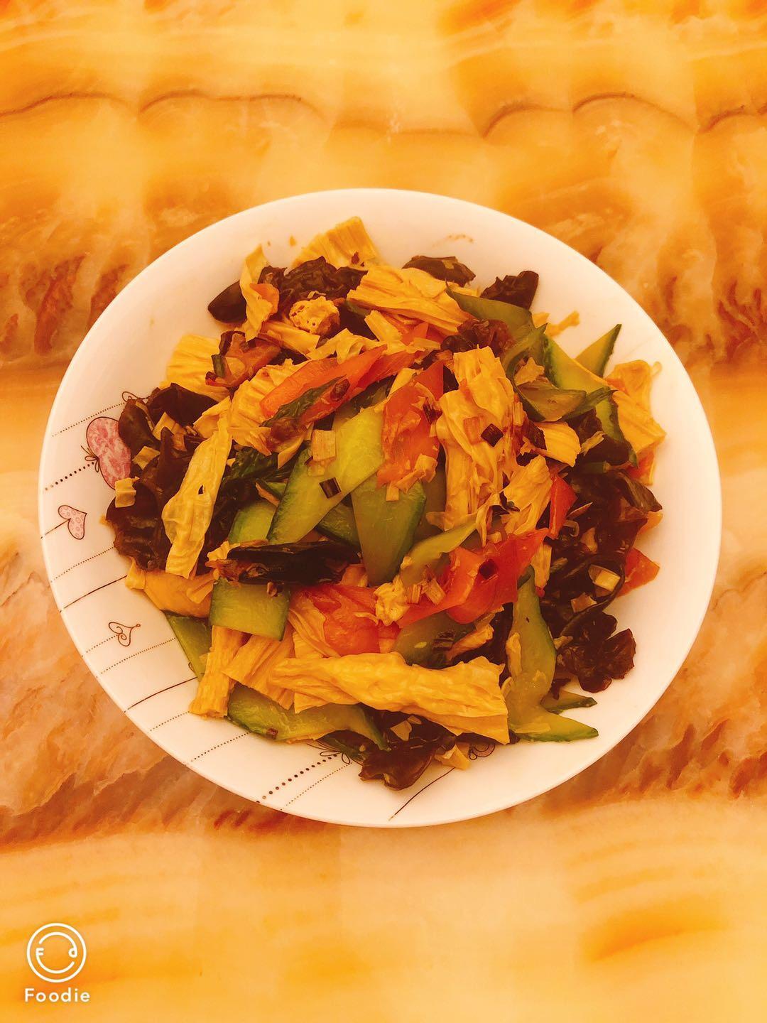 素炒腐竹