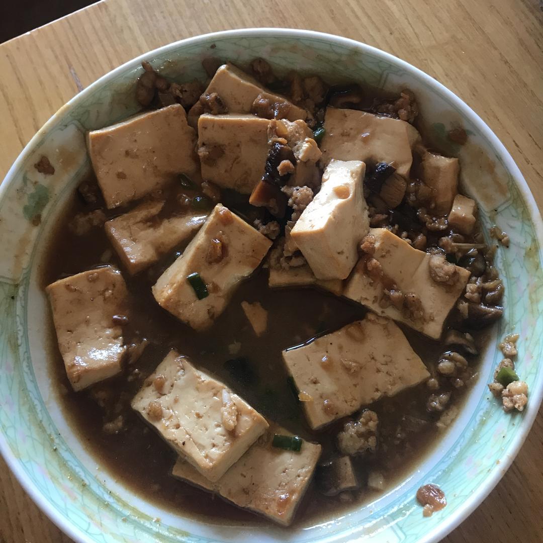 超级下饭的香菇肉沫豆腐
