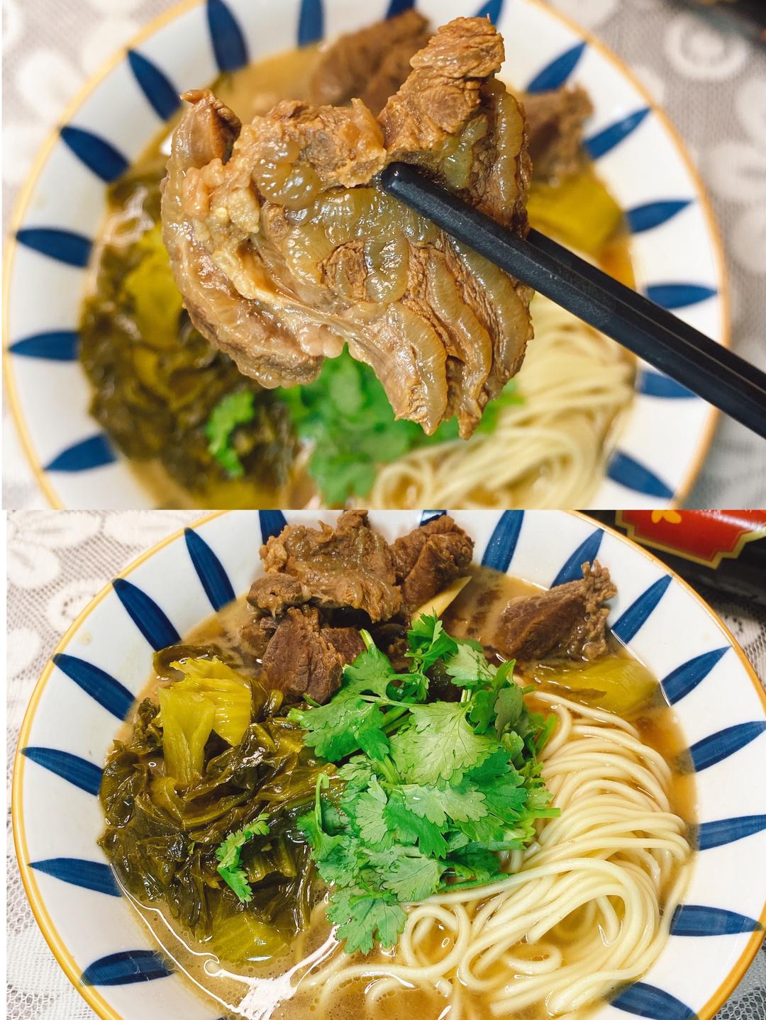 酸爽开胃的酸菜牛肉面的做法