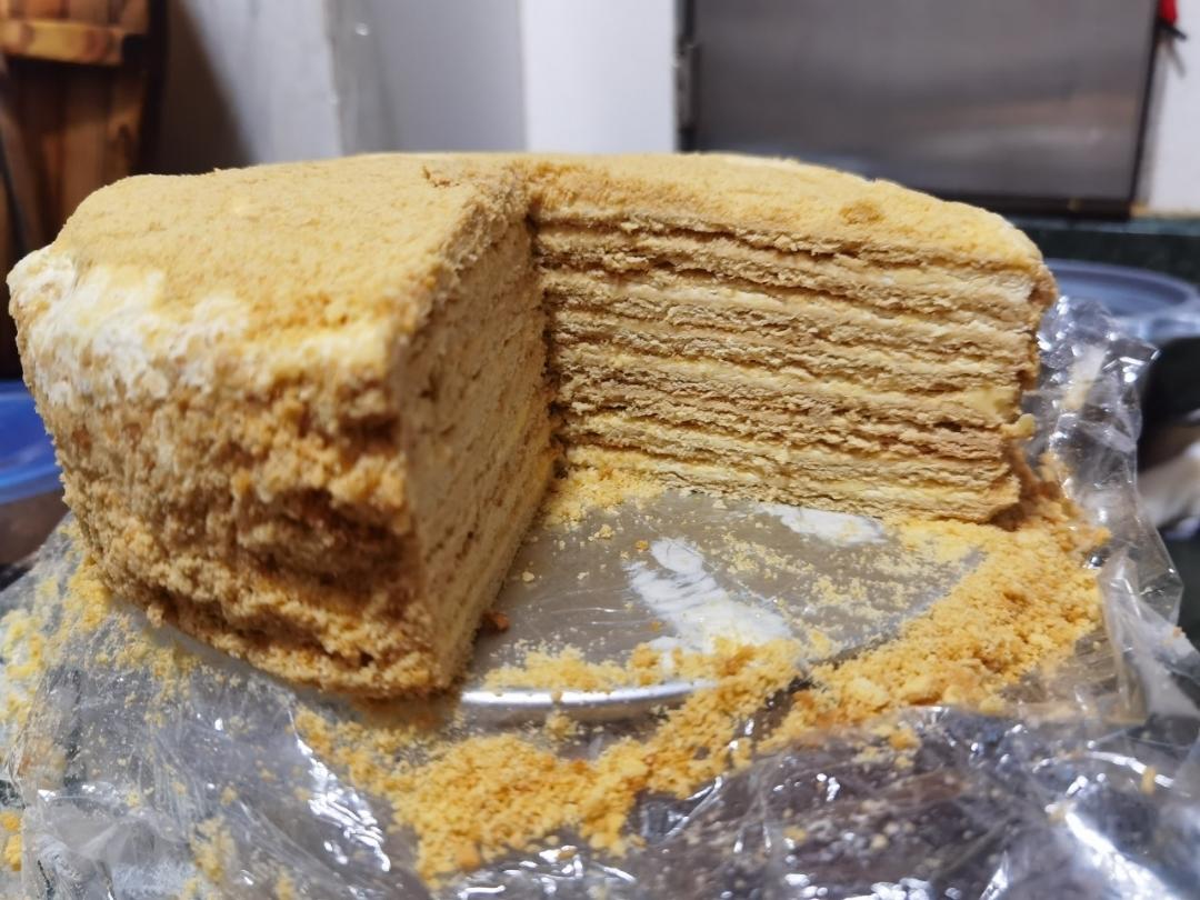 俄罗斯蜂蜜蛋糕   千层蛋糕【又名提拉米苏】