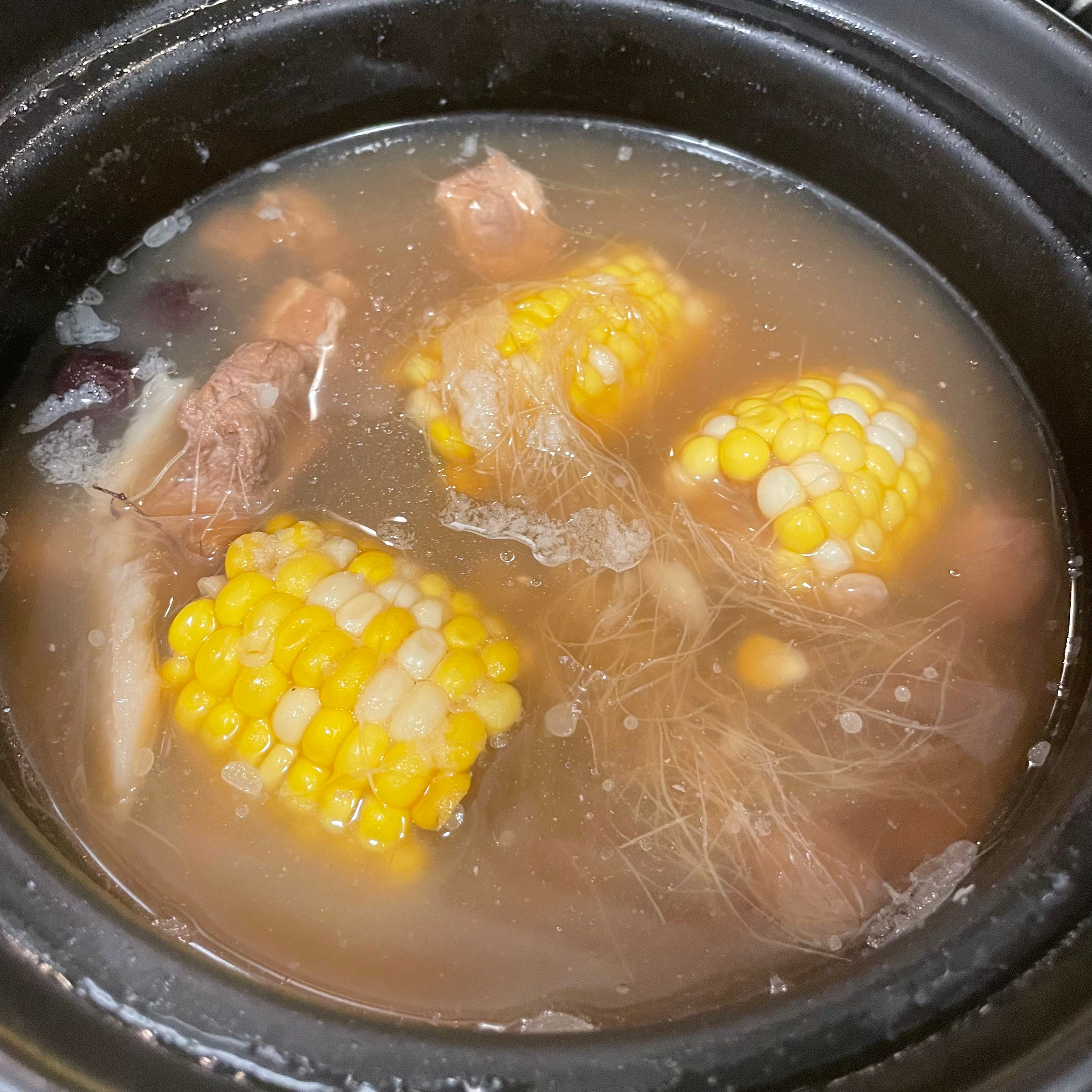 玉米须排骨汤的做法