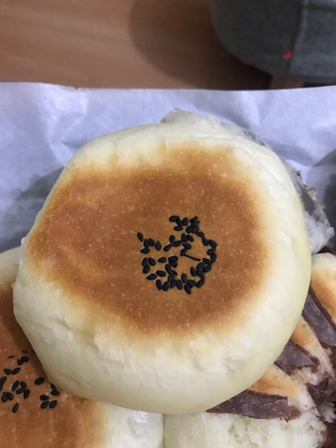 日式传统红豆面包（中国红豆大饼子）