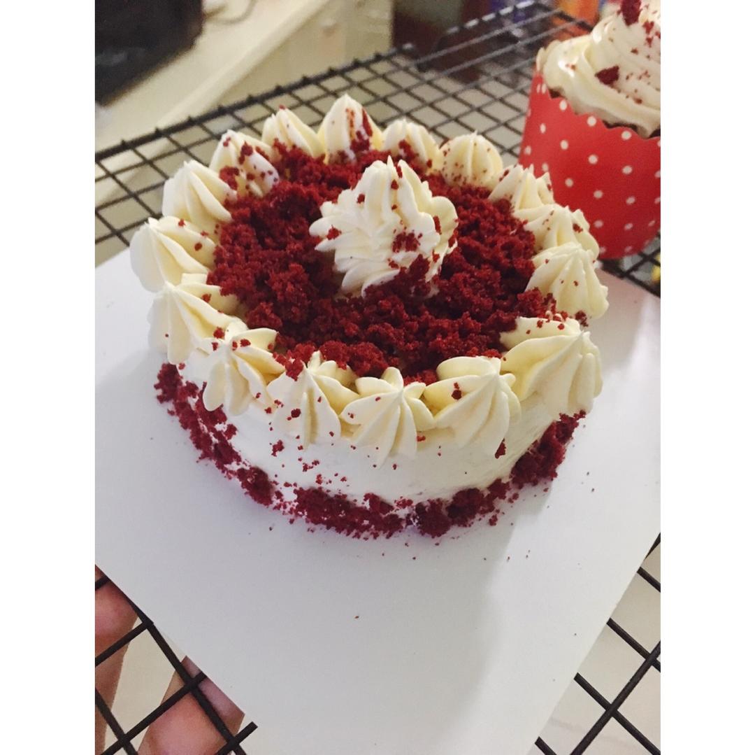 6寸红丝绒蛋糕（美国传统配方）