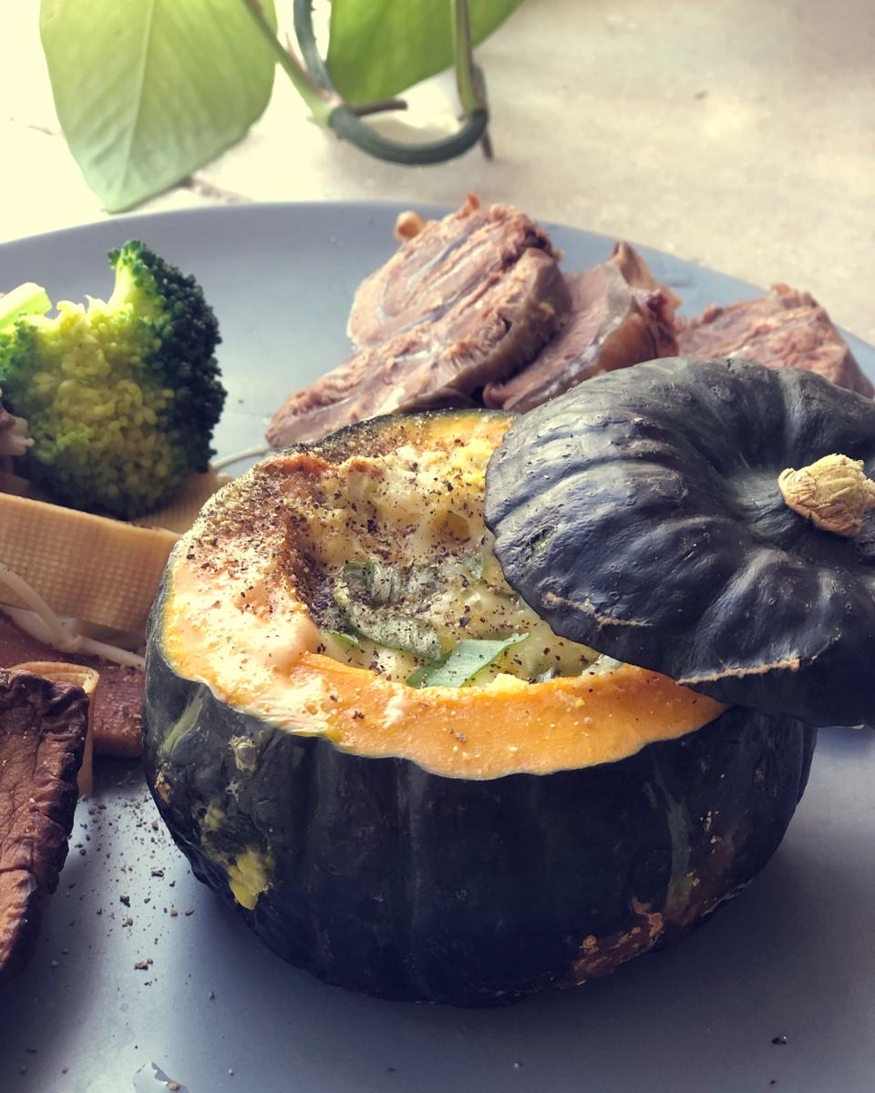 三分钟让你吃上的南瓜焗蛋（微波炉版）