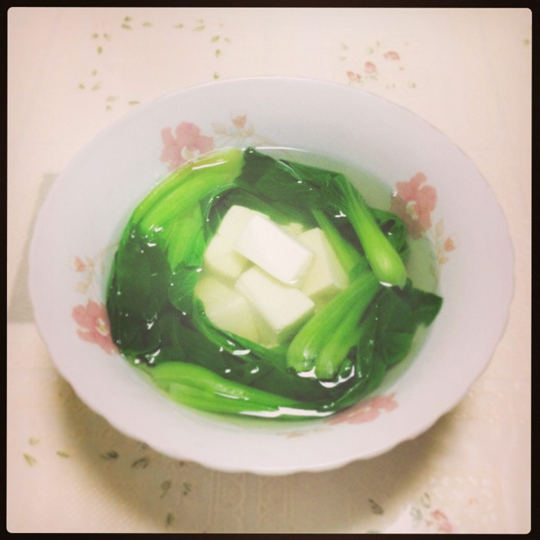 青菜豆腐汤