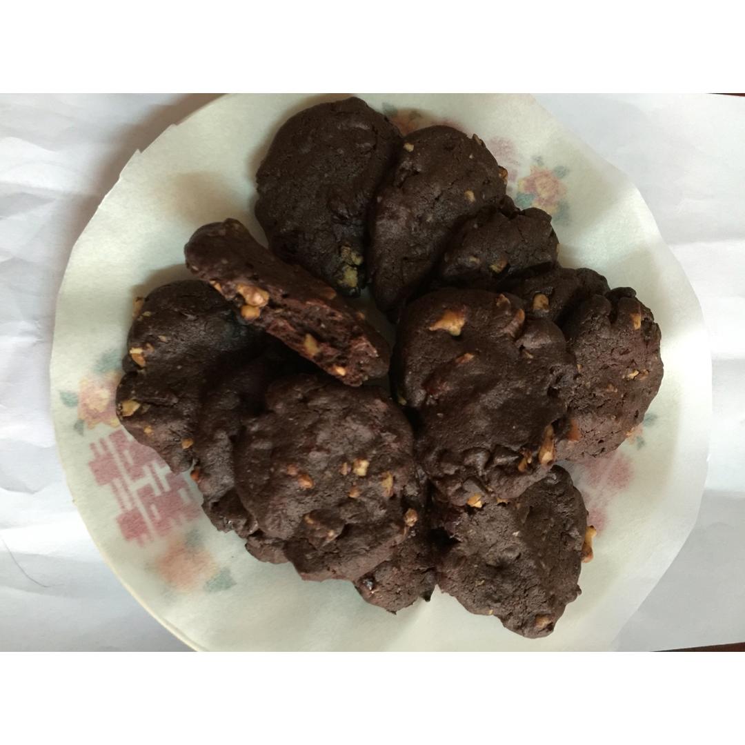 三重巧克力曲奇饼干 Triple Chocolate Cookies
