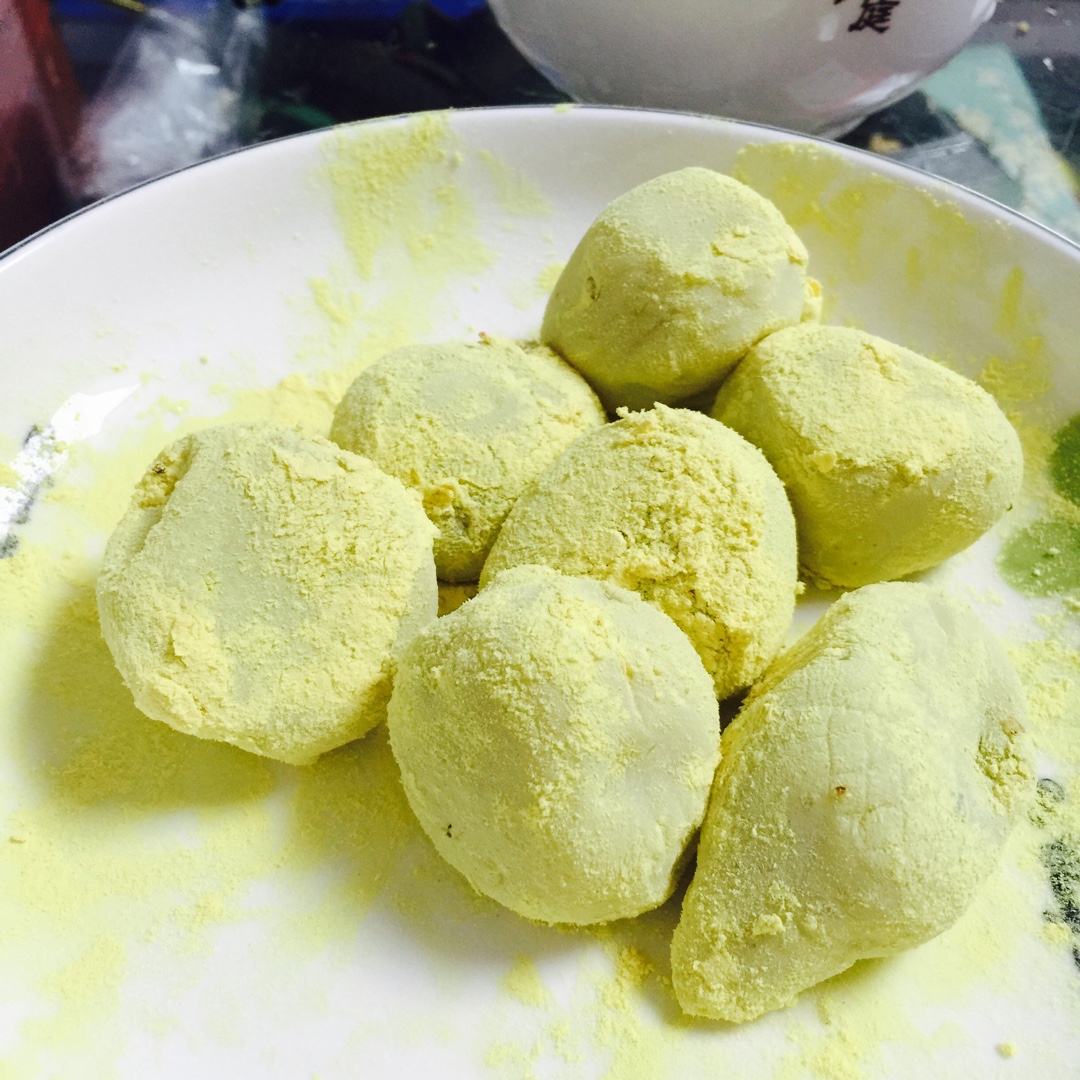 咕噜咕噜33做的松花团子