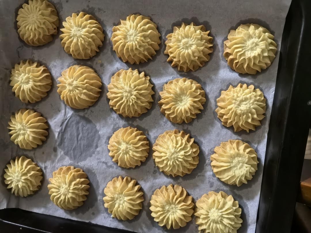 零失败花纹超级立体的黄油曲奇