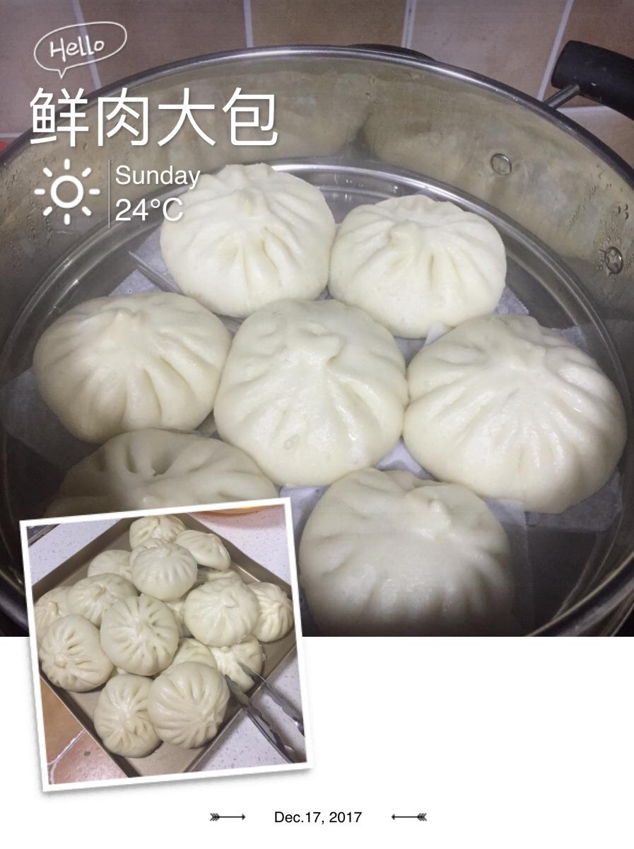 猪肉包子（附视频。一次性发酵。）