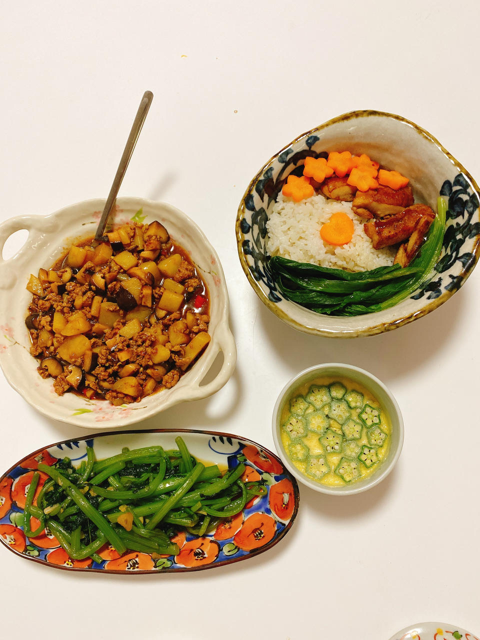 香菇土豆肉末饭