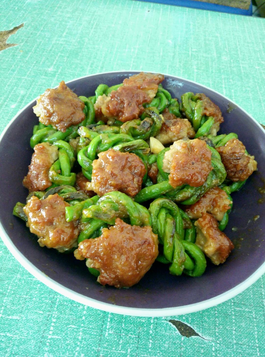 豇豆酿肉
