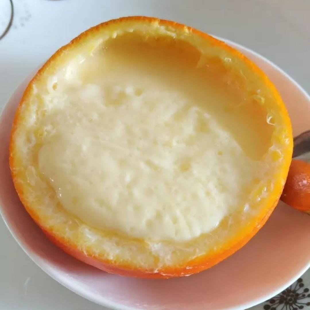 甜橙牛奶蛋羹