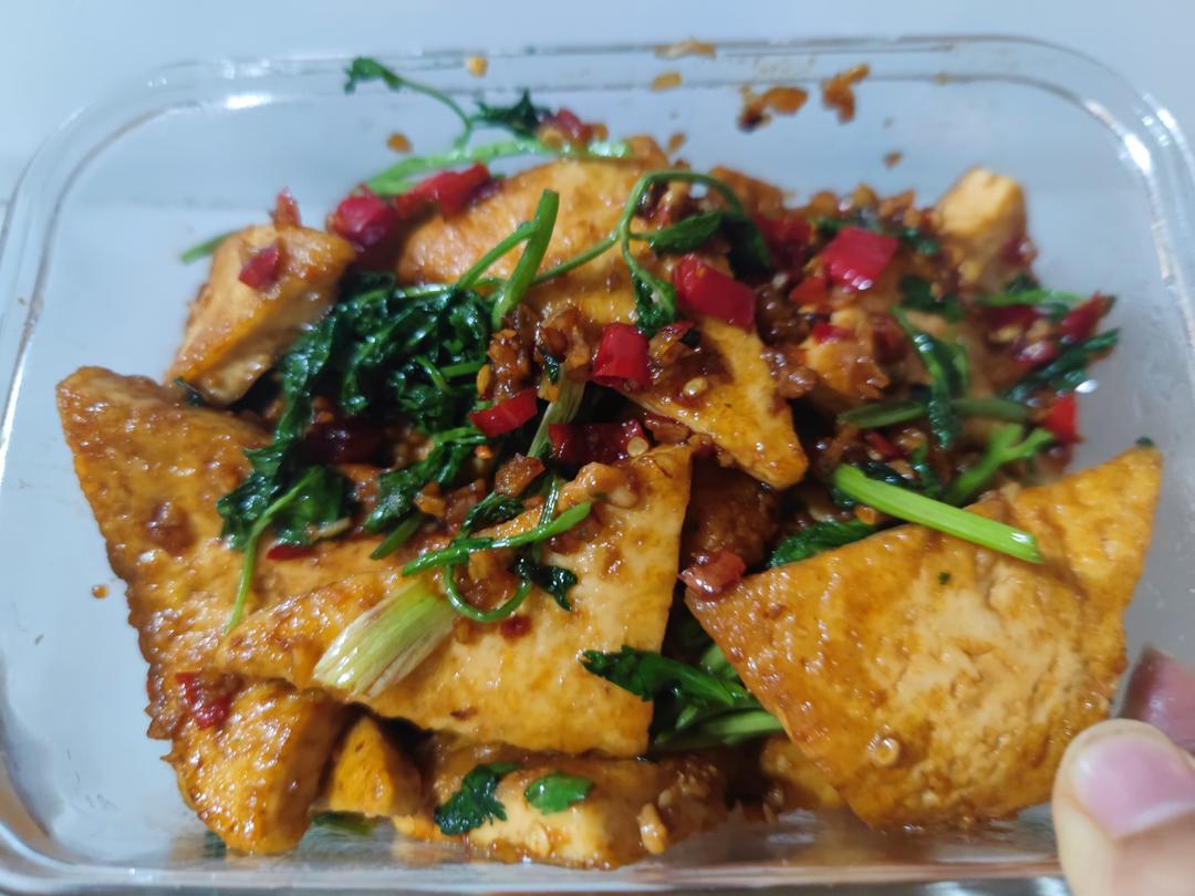 焖煎豆腐