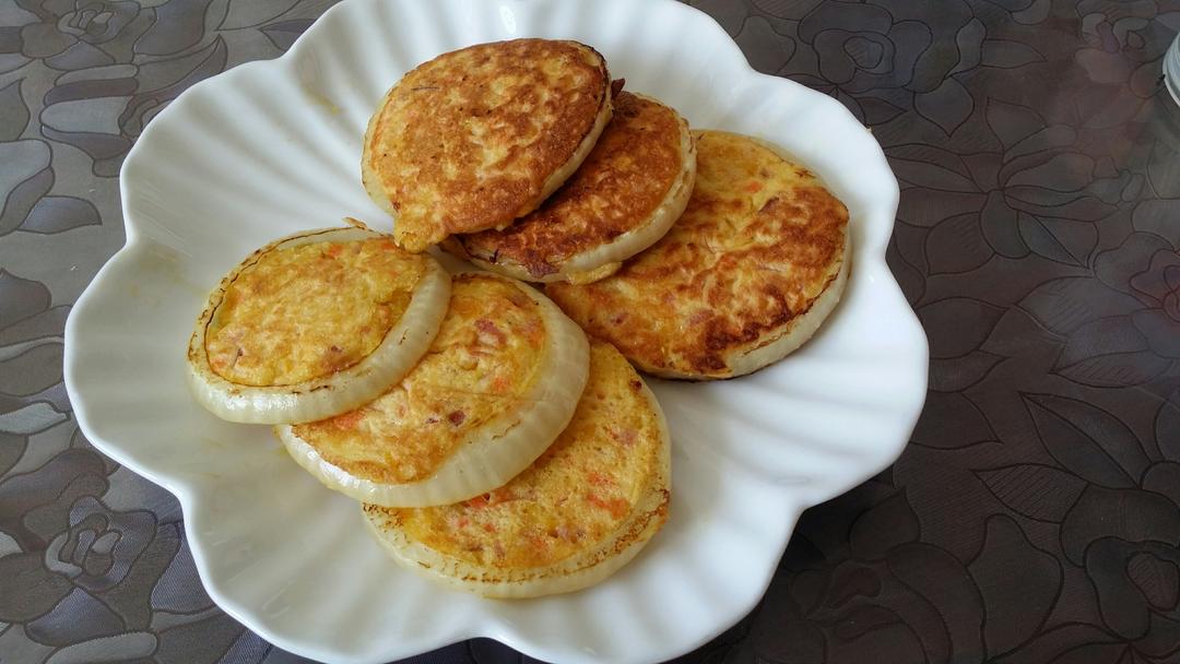 洋葱圈蛋饼