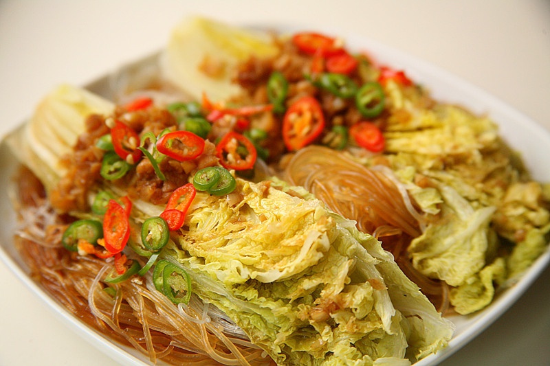 蒜蓉粉丝蒸娃娃菜