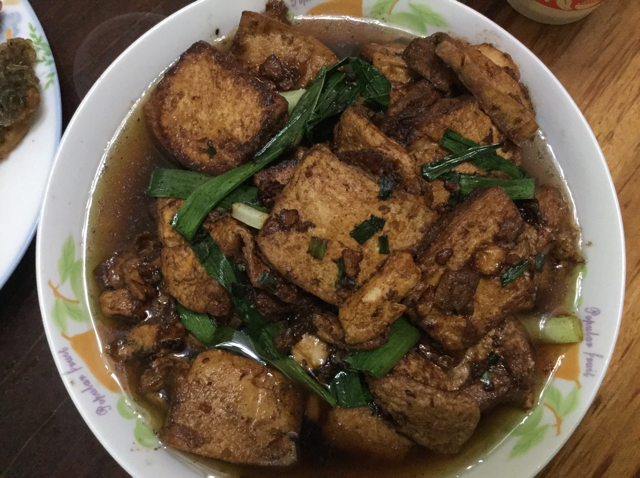 蚝油嫩豆腐