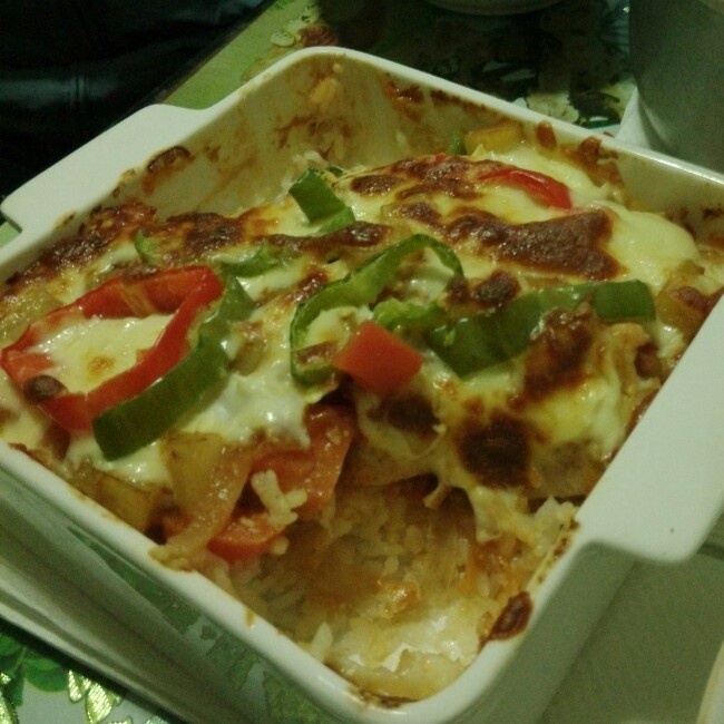 番茄鸡肉浓情焗饭【两人份】