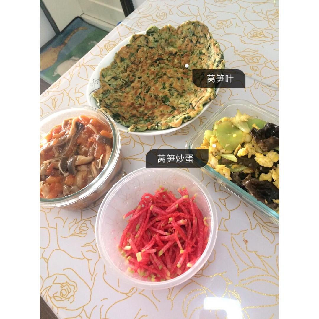 莴笋炒鸡蛋