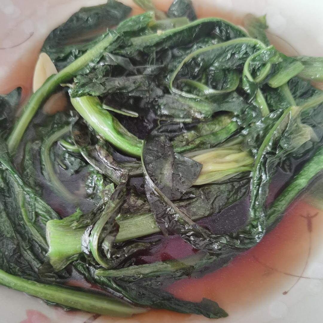 家常菜～莴苣叶炒豆腐