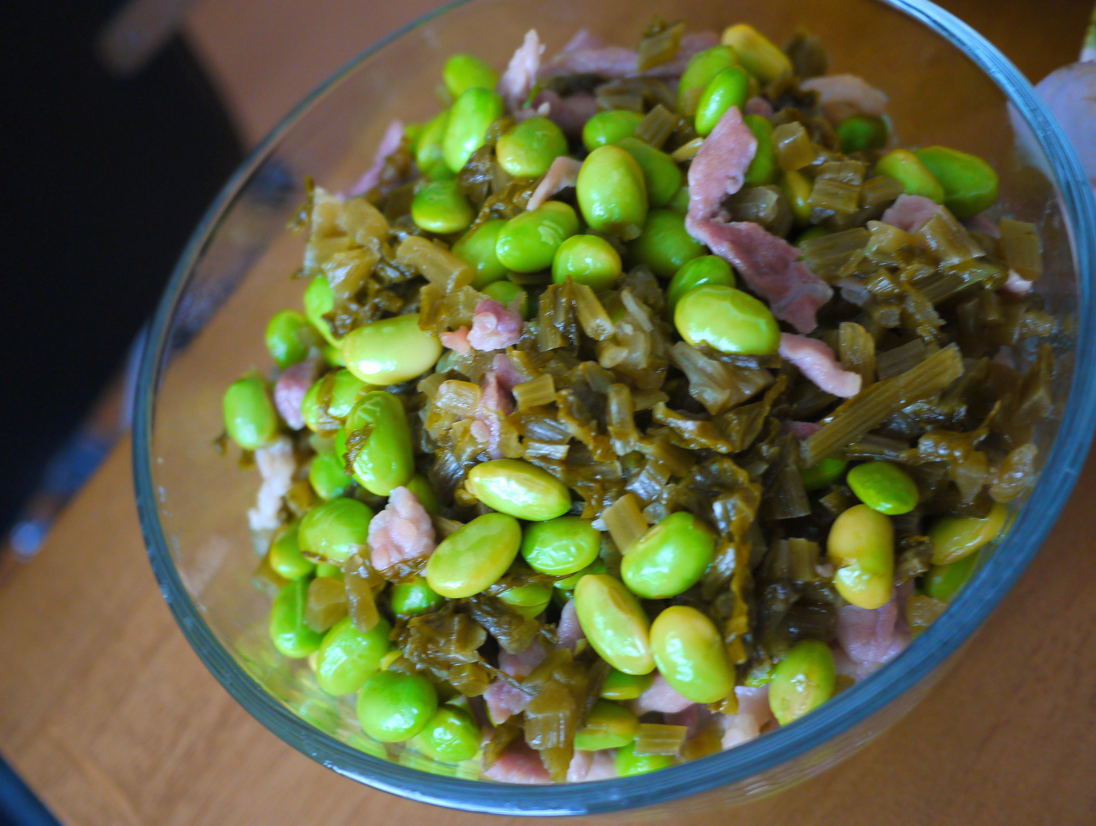 咸菜毛豆子