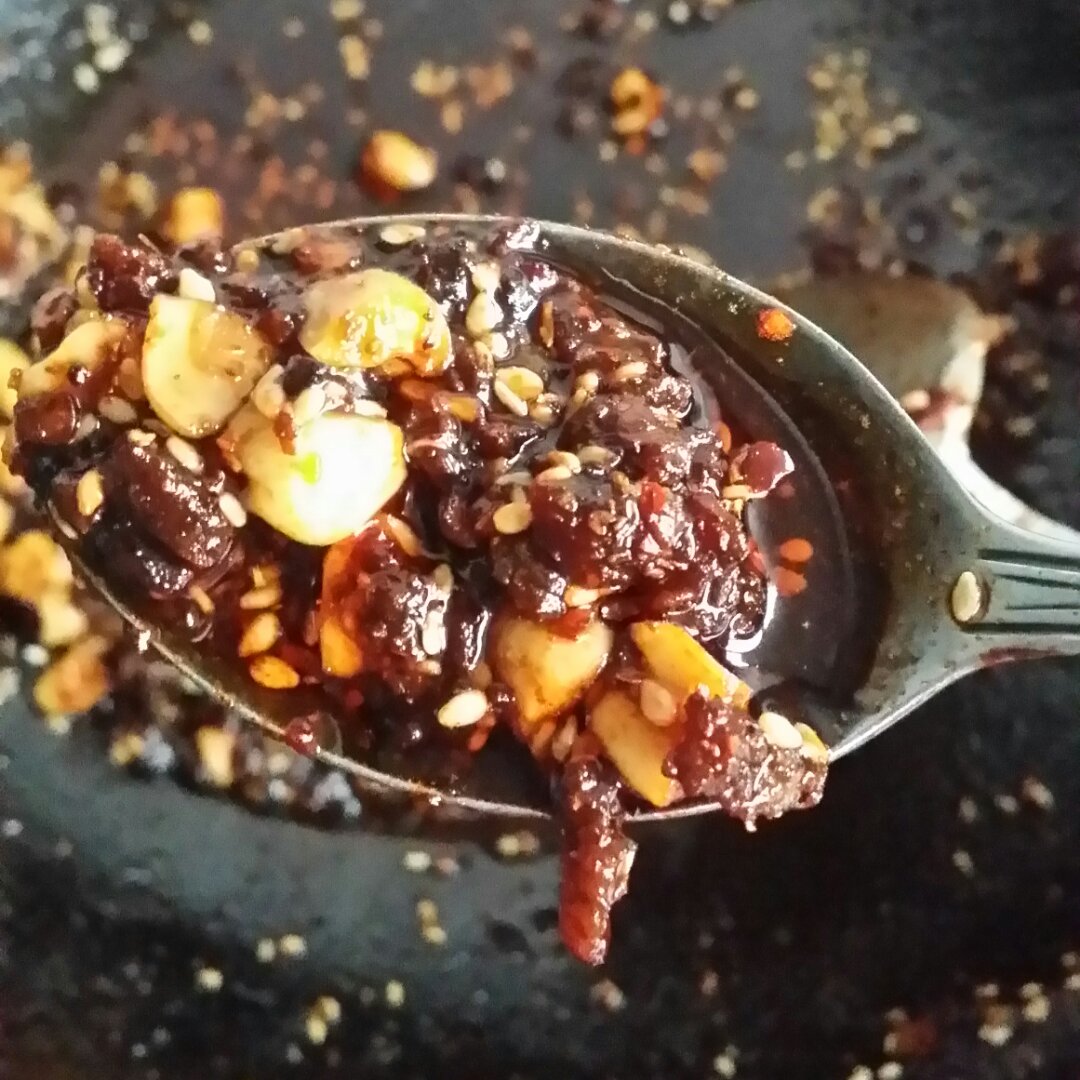 香辣豆豉牛肉酱（详细步骤）