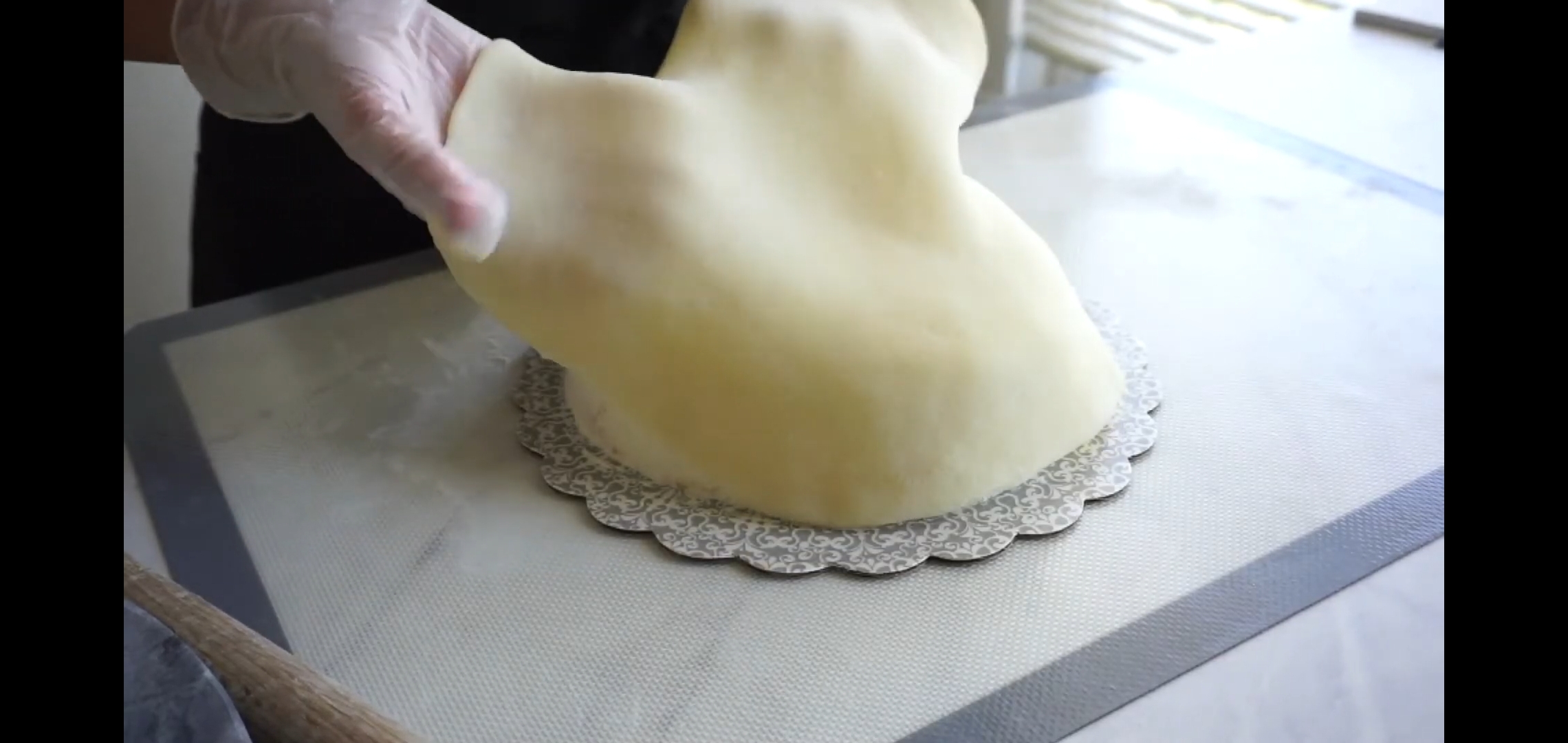 雪媚娘粽子造型蛋糕的做法 步骤21