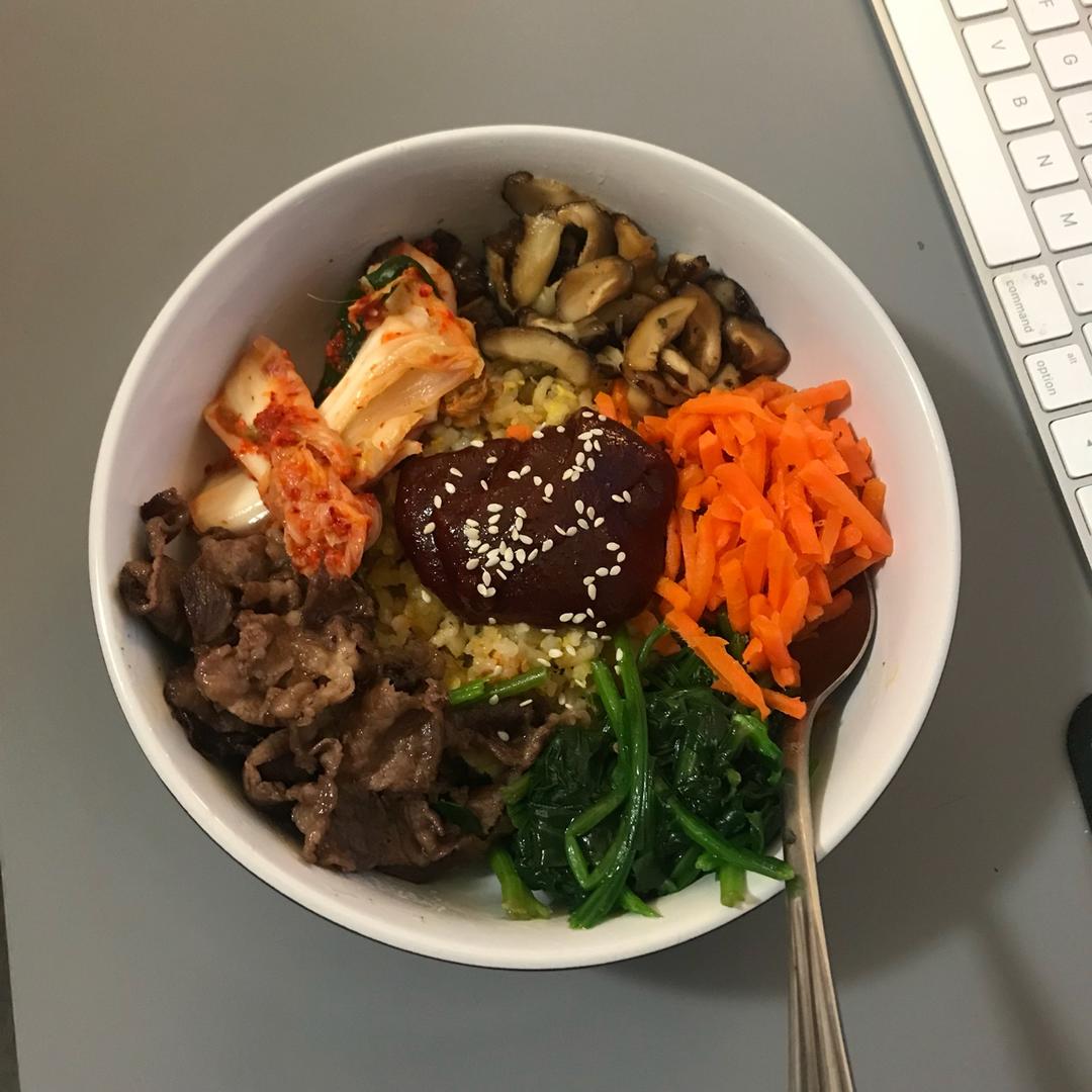 不用石锅的韩式拌饭