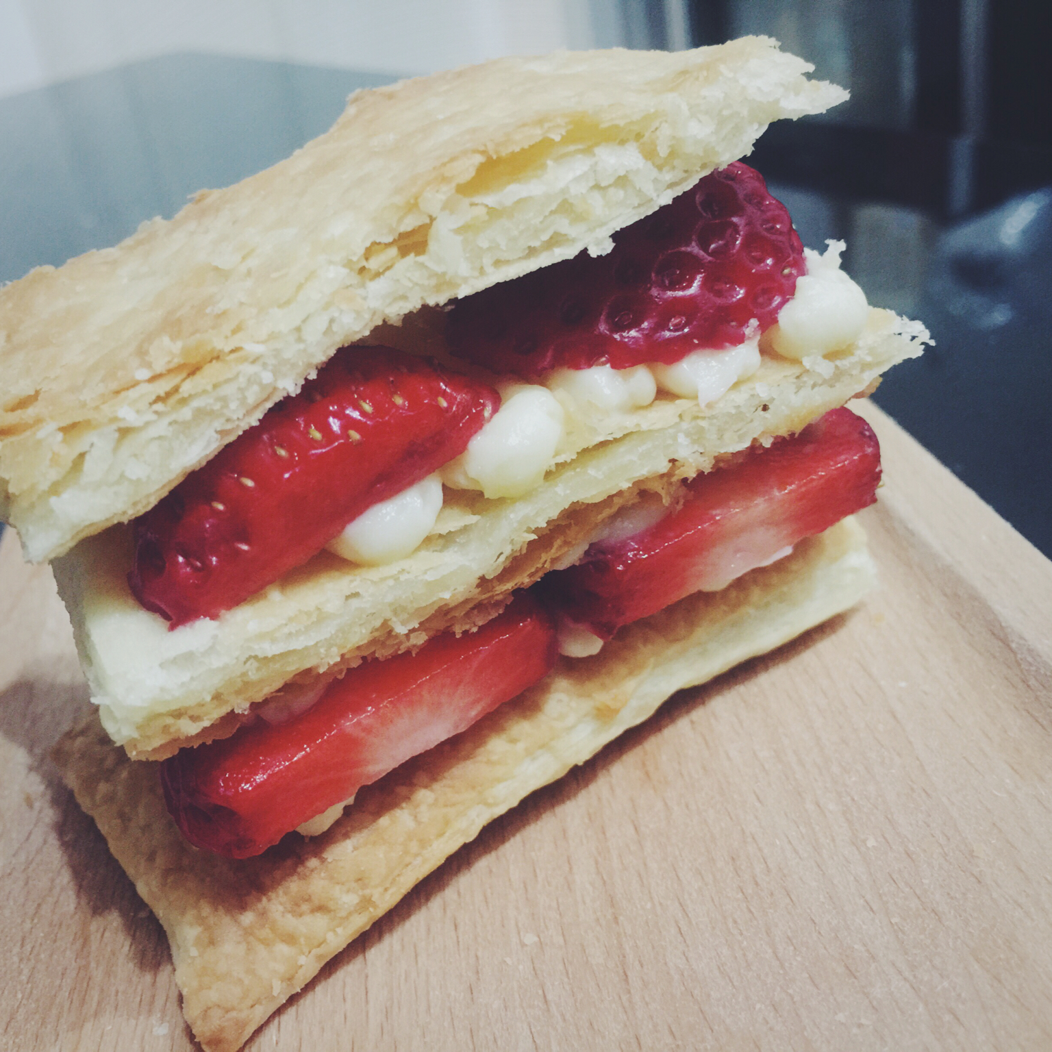 草莓拿破仑（呱呱杯夹馅儿更好吃哟！）