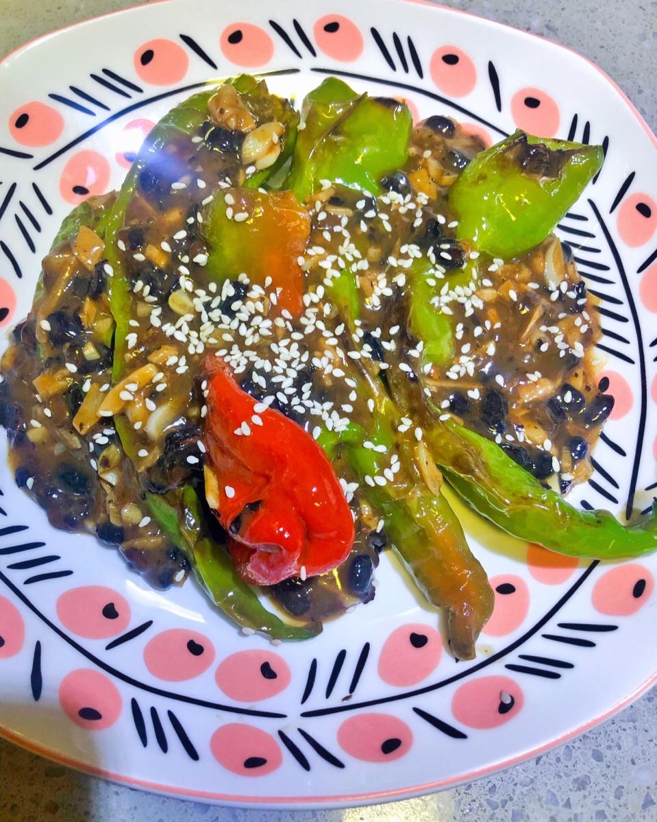 家常下饭菜豆豉虎皮尖椒