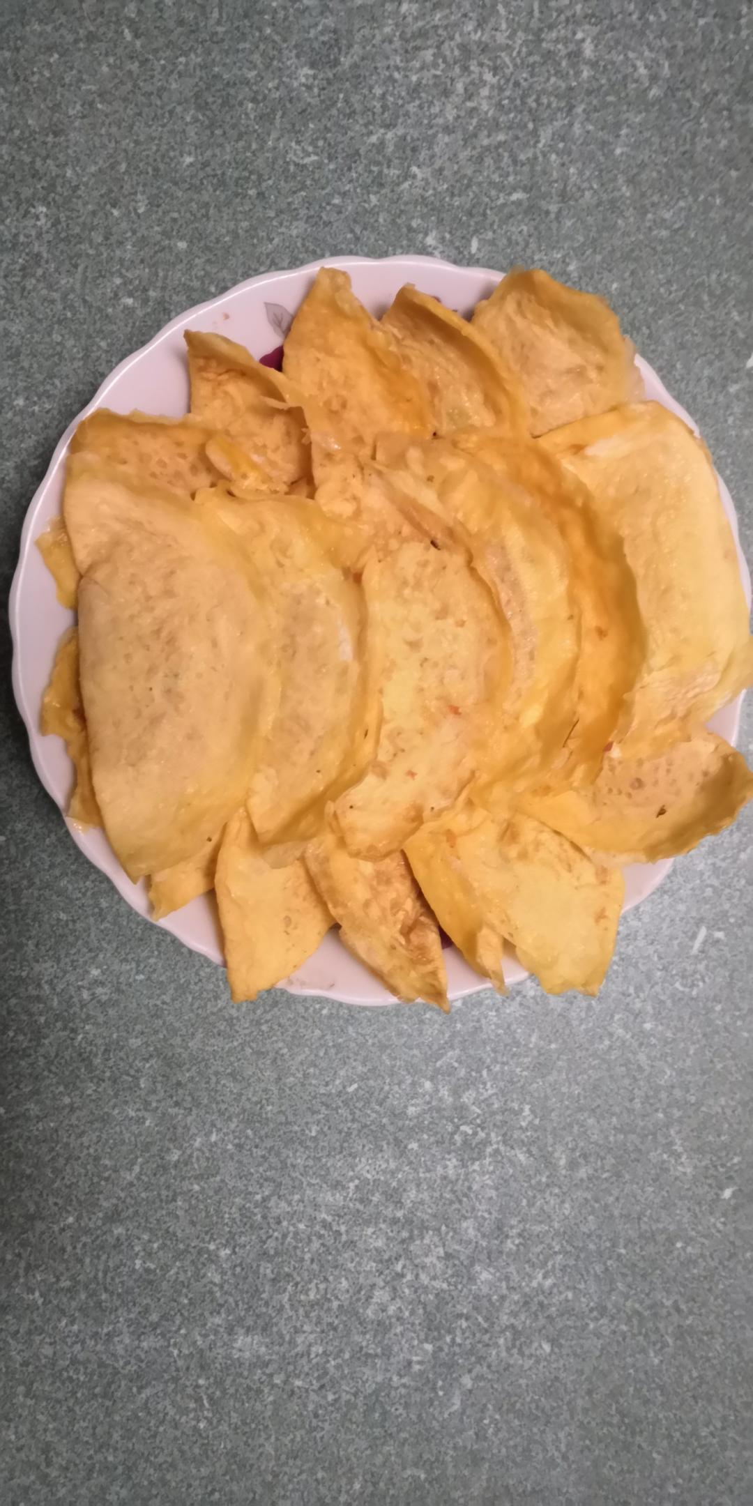 过年必备菜…蛋饺…