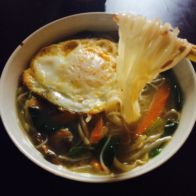 杂蔬打卤菠菜面