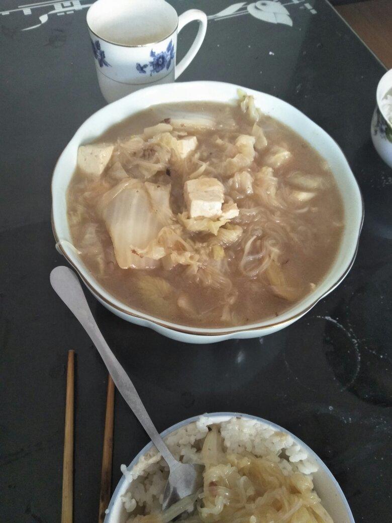 白菜豆腐汤