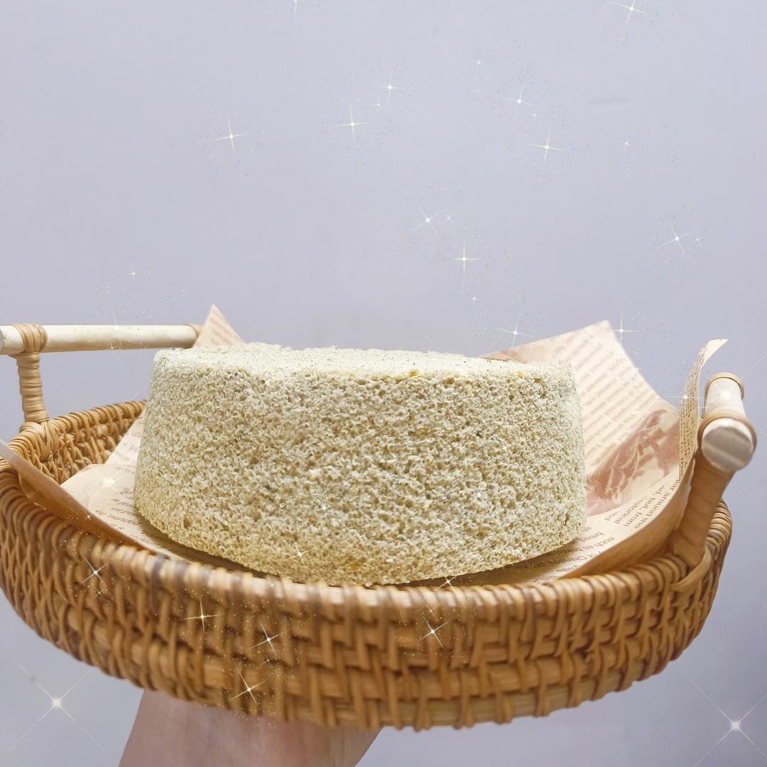 一次成功的养生黑芝麻蒸蛋糕