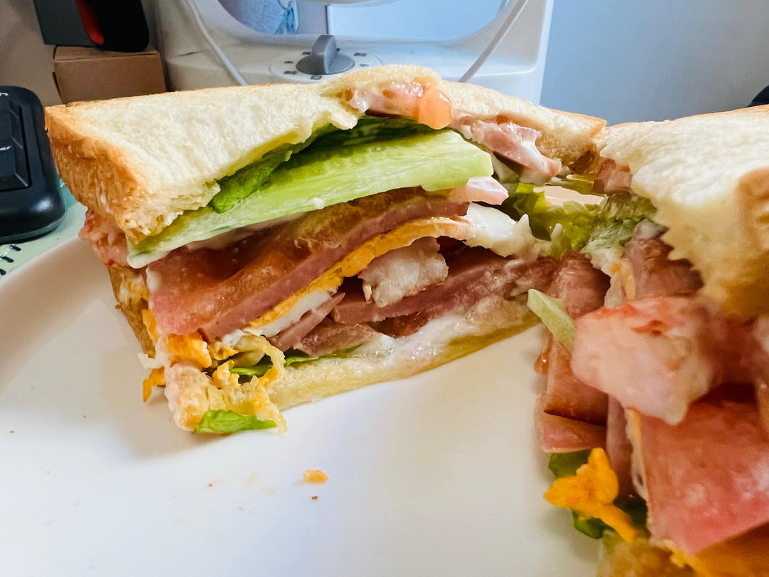 早餐三明治🥪在宿舍也能做（附包法）