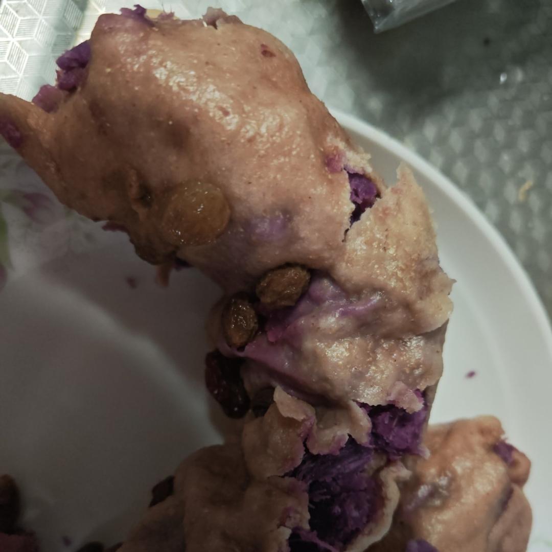 椰香紫薯馒头卷