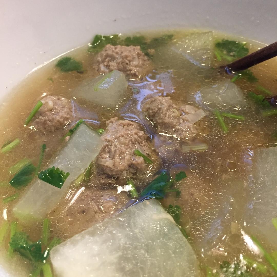 冬瓜汆丸子汤