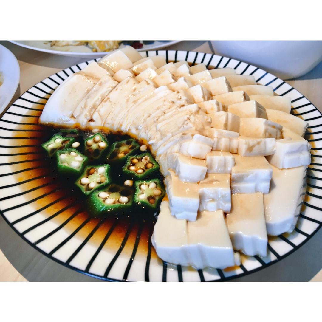秋葵嫩豆腐&秋葵存储小方法