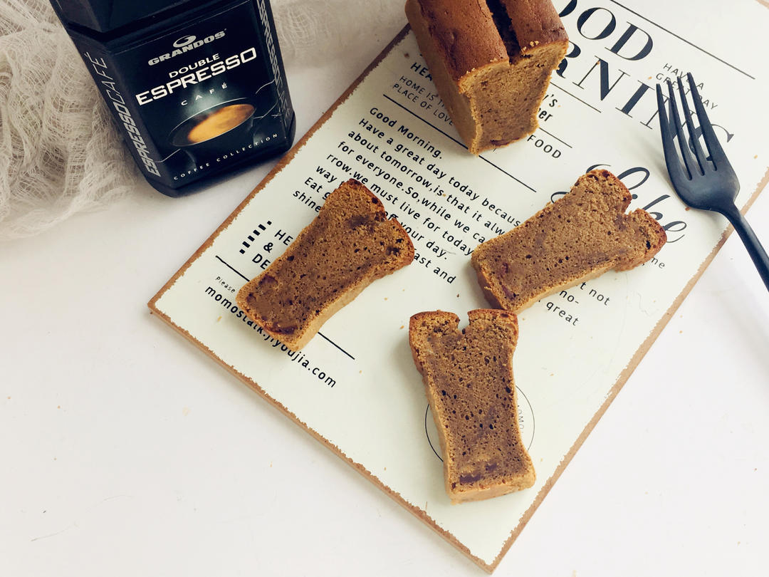 咖啡巧克力磅蛋糕（分蛋）的做法