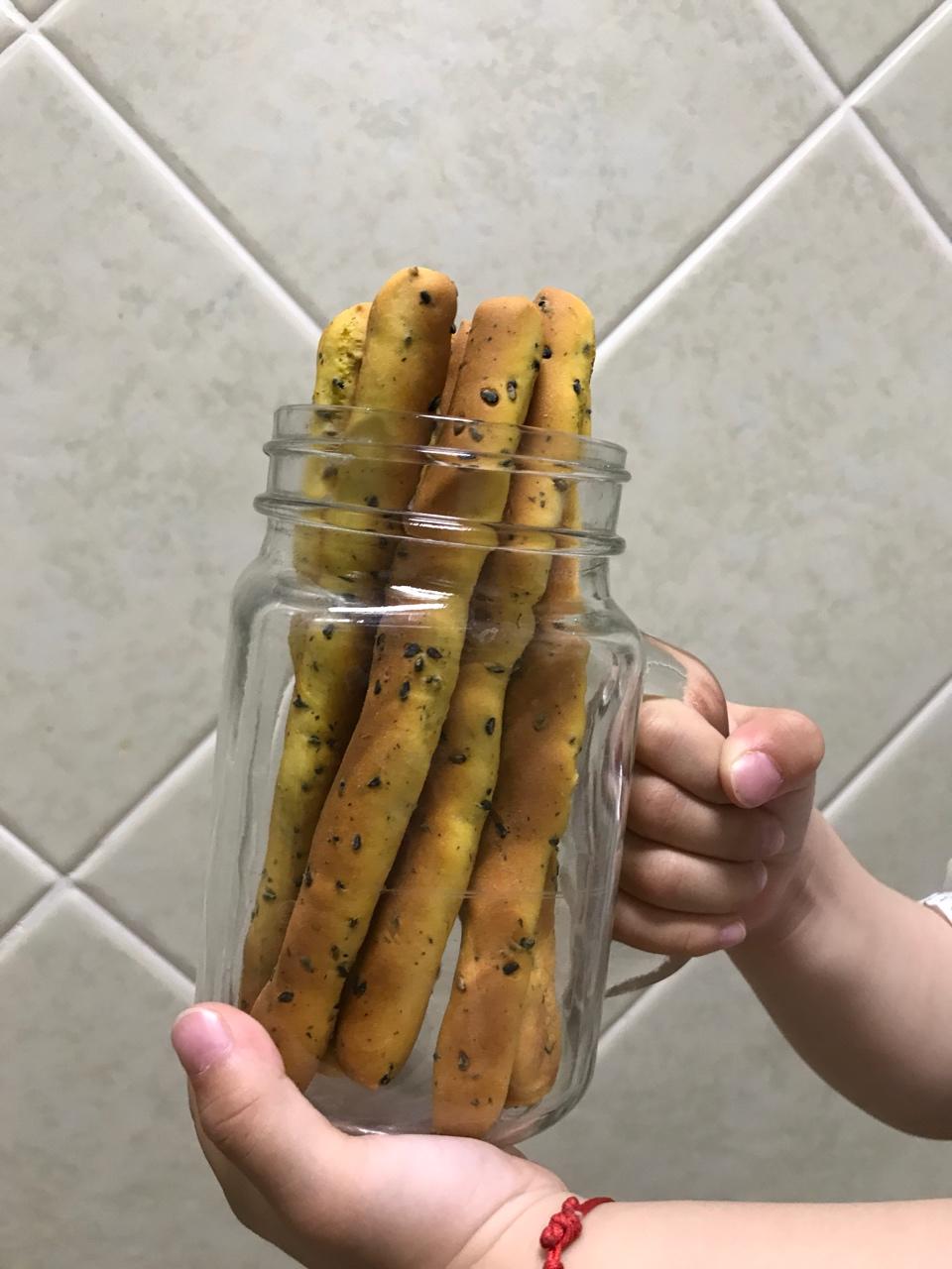 香甜芝麻面包棒~超级简单快手