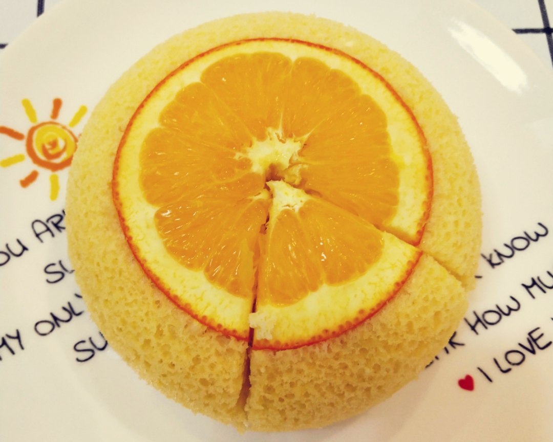 橙子🍊蒸蛋糕，好吃不上火的做法 步骤10