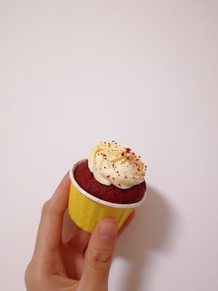 传统红丝绒杯子蛋糕（极软无泡打粉）Red velvet cupcake