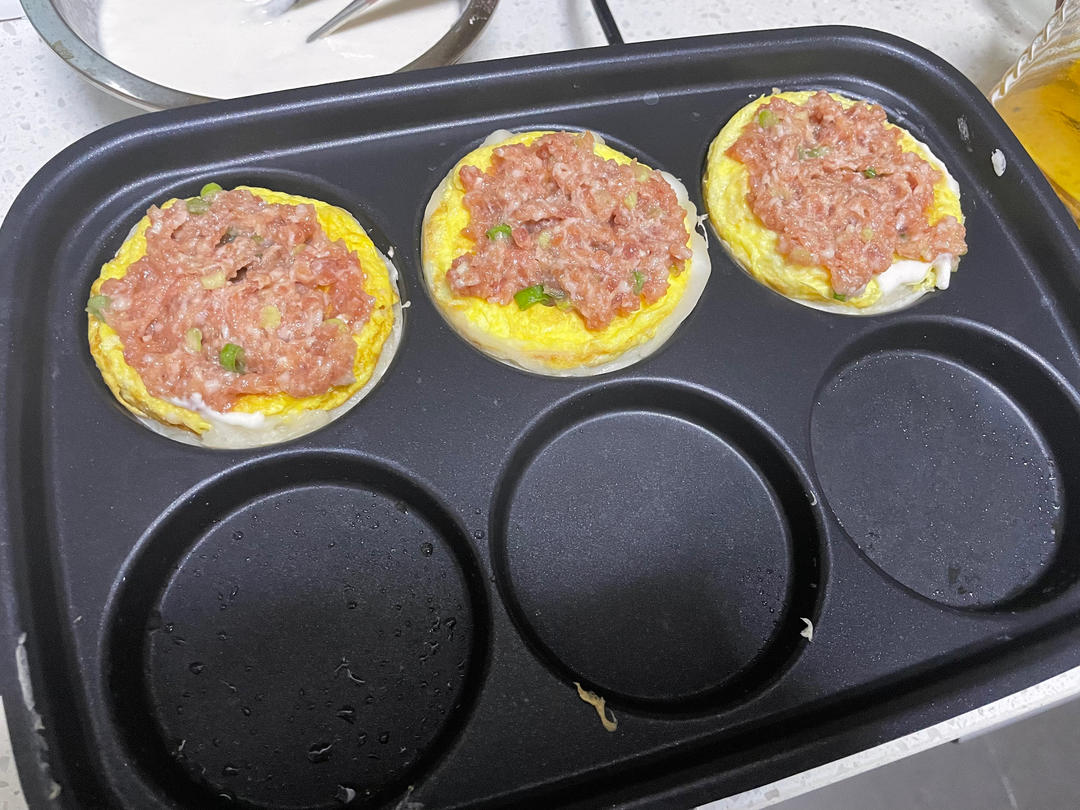 早餐霸王~沉甸甸鸡蛋汉堡